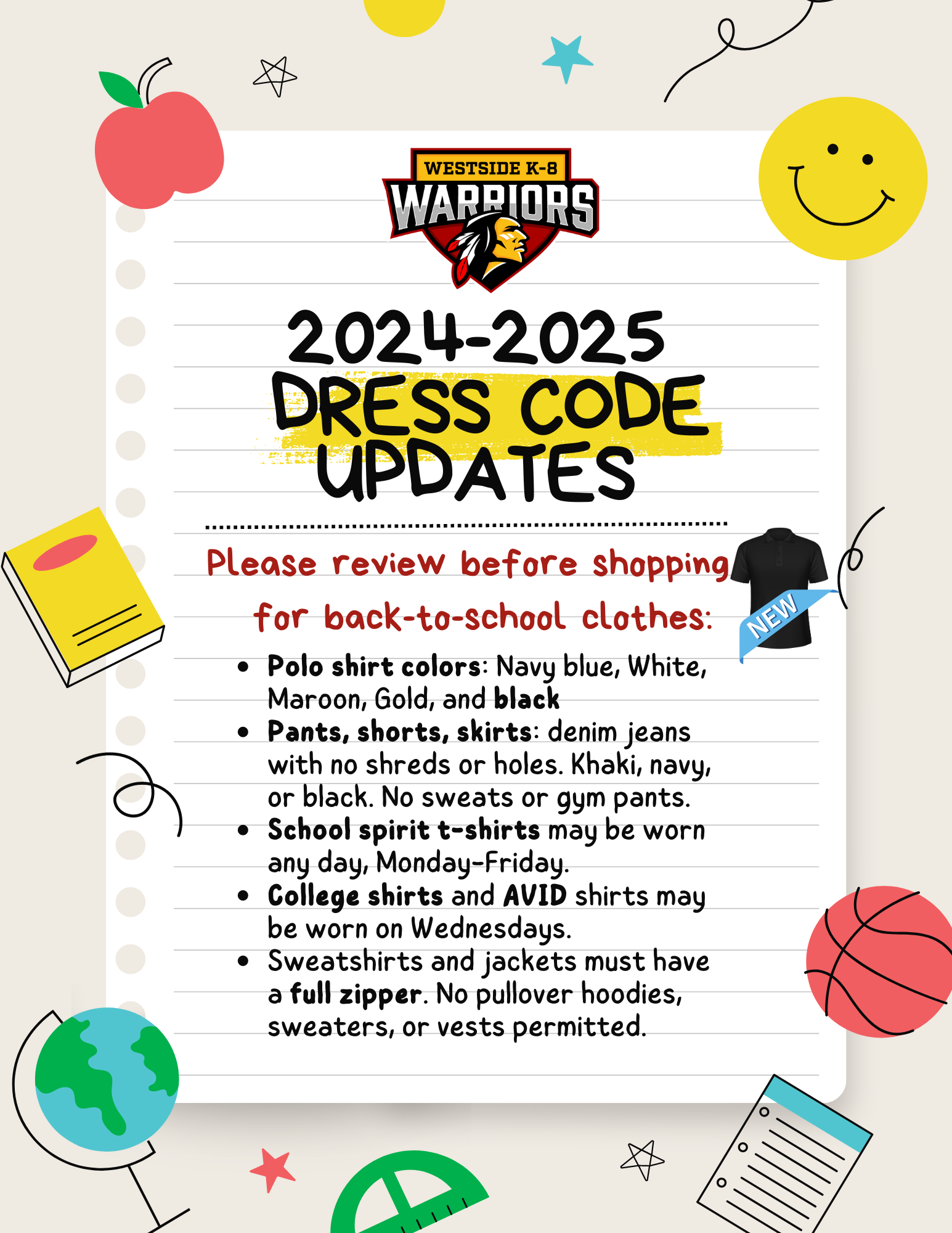  Dress Code Updates 2024-2025
